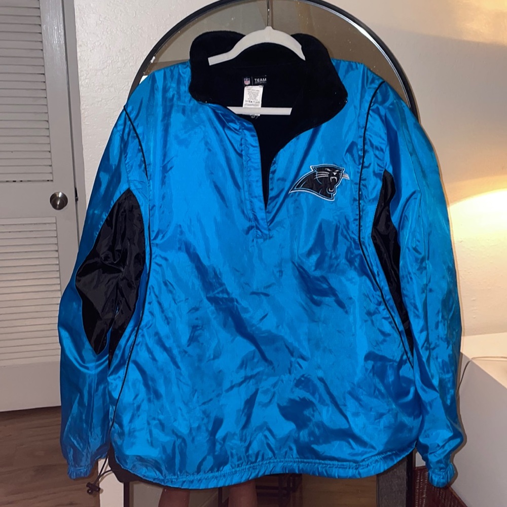 Reversible Panthers Rain Jacket with Fleece inside
